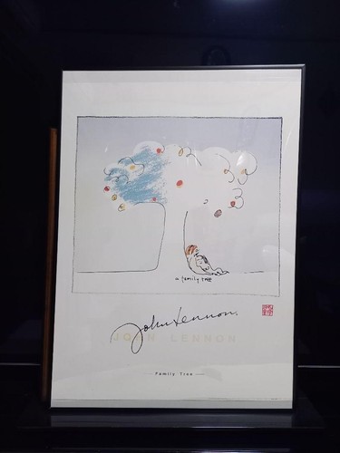 JOHN LENNON "A Family Tree" Litho Poster signiert 1998 - Bild 1 von 12