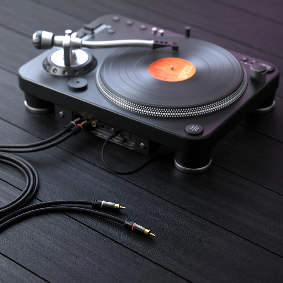 KabelDirekt – RCA Stereo Cable, Cord (3 feet Short, Dual 2 x RCA Male to 2 x - Image 4 of 4