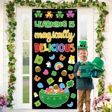 St. Patrick's Day Door Cover Decoration Learning Is Magically Delicious Classr