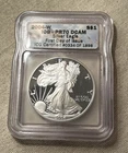 2004 W American 1oz Silver Eagle ICG PR70 DCAM Coin DC