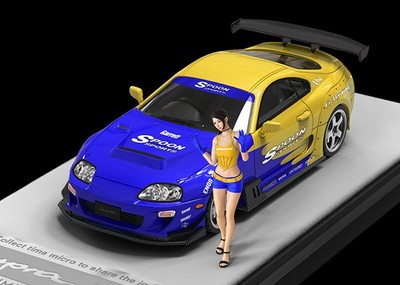 TOYOTA Supra (A80) + Figure  - SPOON - Time Micro 1:64