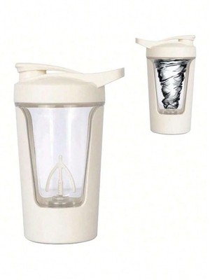 14oz Electric Protein Shaker Bottle, USB Rechargeable Protein Shake Mixer, Porta