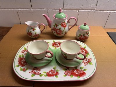 Tee Service China Hand Painted Floral