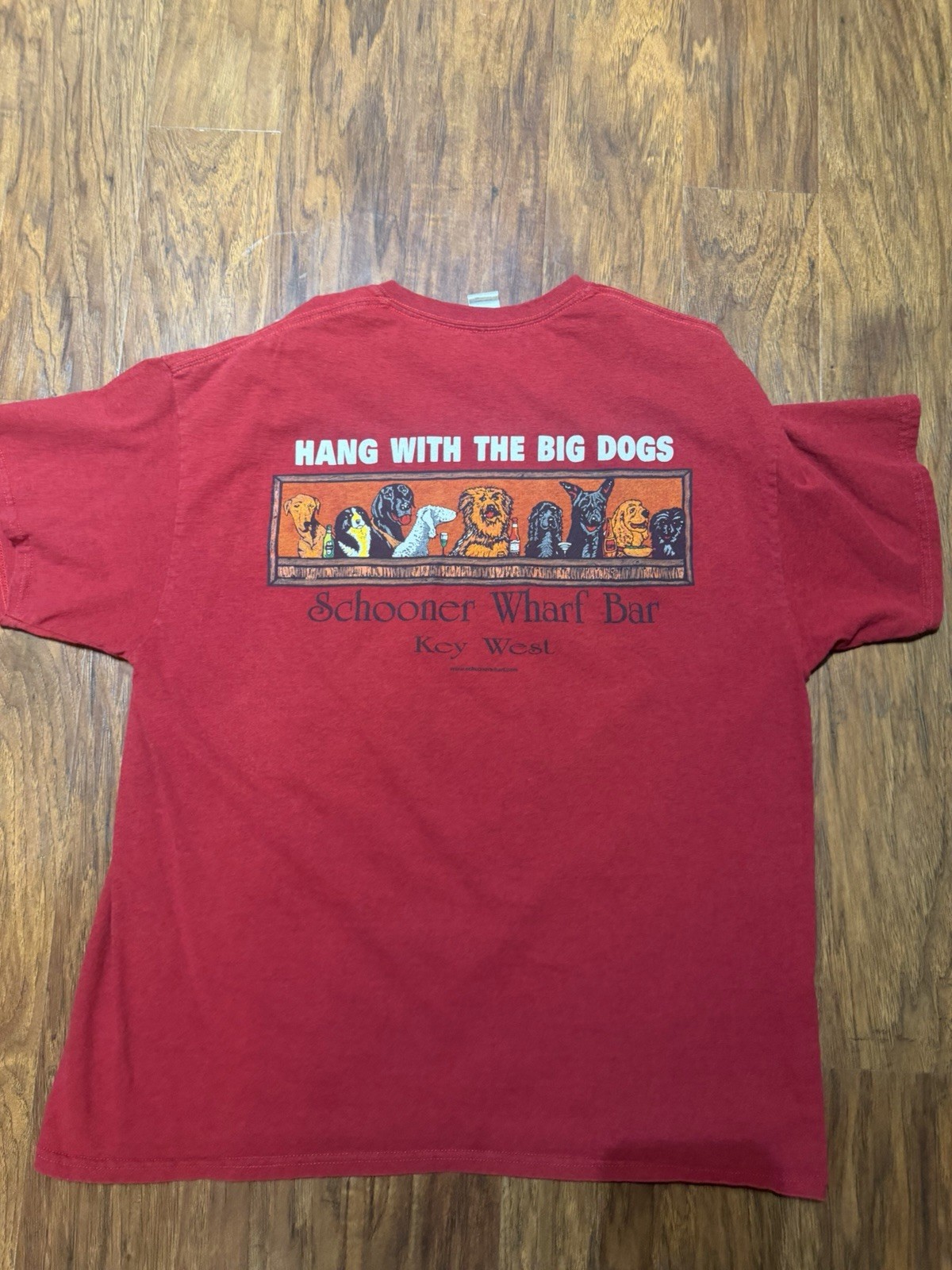 Schooner Warf Bar Dog Parade Shirt Key West FL Shirt Size XL Flaws