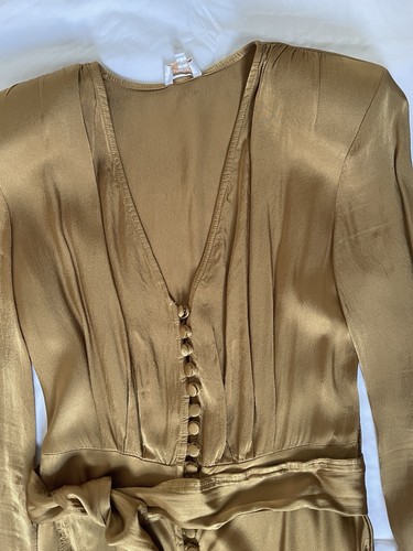 Ghost Meryl satin midi dress, XS, wedding guest occasion evening wear bridesmaid - Picture 2 of 4