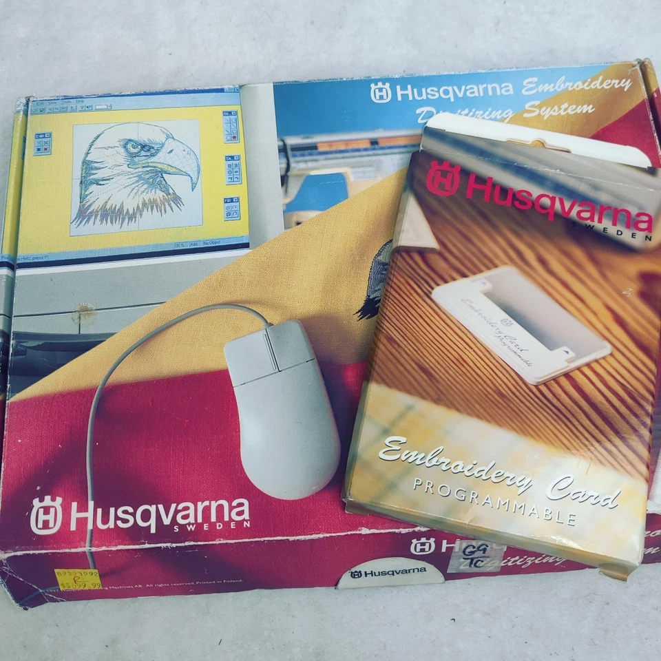 Husqvarna Viking Sewing Machine Embroidery Digitizing System Card Template Read - Image 2 of 4