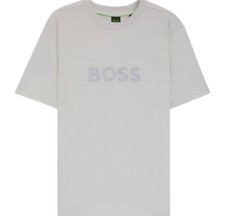 Image of Hugo Boss Long-Sleeved T-Shirt Stretch Cotton with Contrast Logo Size Large, New