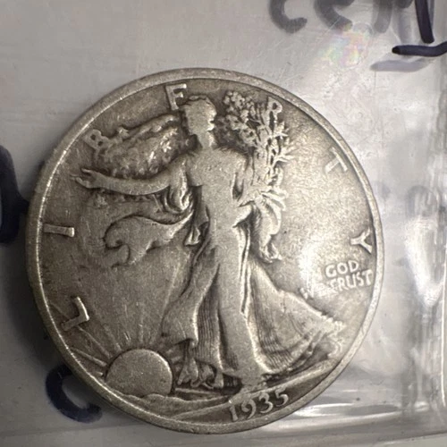 1935 Liberty Walking Half Dollar Silver Circulated Business Strike US Coin
