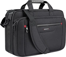 Laptop Briefcase Premium Laptop Case Fits up to 17.3 Inch Business Shoulder Bag