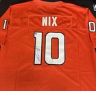 Bo Nix Signed Denver Broncos Custom Football Jersey - Certified - Very Nice!
