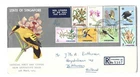 SINGAPORE MALAYA 1963 New Defs on R-fdc from S'pore to Holland @ 901c rate.