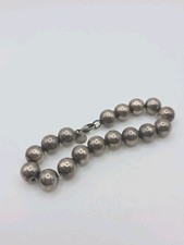 Authenticated Tiffany  Co Sterling Silver 925 Ball Bead 10mm Bracelet 7.25" 18g