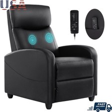 Massage Recliner Chair W/ Heating Ergonomic Design Durable Easy Assembly New