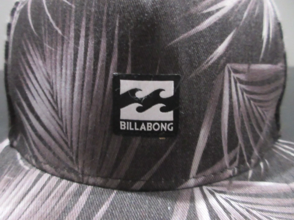 Billabong Hat Cap Snap Back Gray White Surfer Surfing Baseball Lightweight Mens - Image 2 of 4