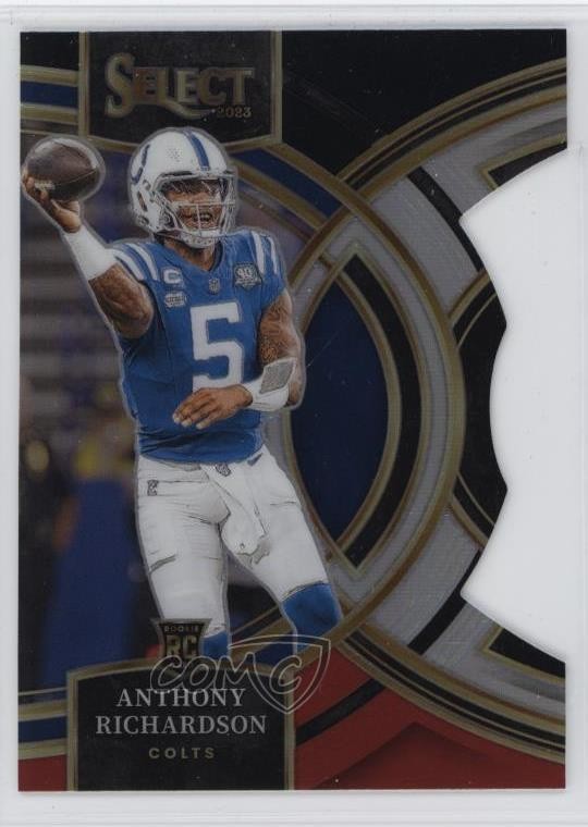 2023 Select Premier Level Black & Red Prizm Die-Cut Anthony Richardson #117 03rx