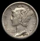 1926-S MERCURY DIME San FranciscoMint SLIVER COIN in FINE CONDITION Key Date