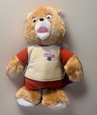 VINTAGE-1985 Worlds Of Wonder/Alchemy-12  Little Boppers Teddy Ruxpin Plush Bear