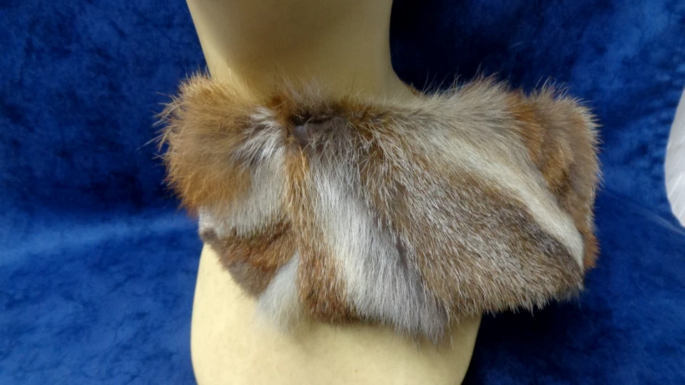 FUCHS PELZ STIRNBAND/LOOP natur ROTFUCHSSTÜCKE NACHHALTIGKEIT NEU (UPCYCLING) - Bild 4 von 4