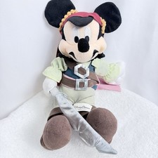 Disney Parks Exclusive Mickey Mouse Pirates of Caribbean Jack Sparrow Plush