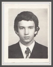 Handsome young man boy teen Good looking guy Nice hair Manly face vintage photo