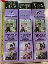 Studio Glow - Spark Innovations - Make-Up Lighting - Portable LED Bulb Strips x3