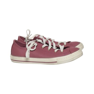 Converse, Canvas Sneaker, Größe: 35 1/2, Leder, Lila/Weiß, Damen #DDh