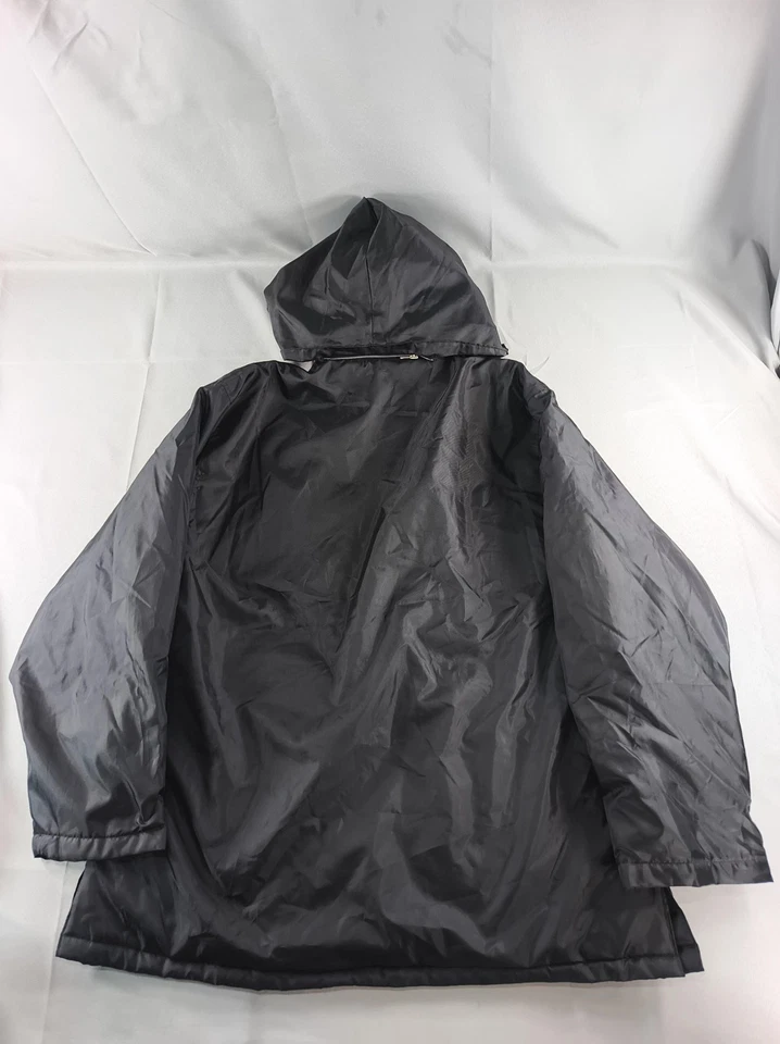 Tact Squad Jacket Mens Large Black Nylon Duty Coat Removable Hood Uniform 1011 - Image 3 of 4