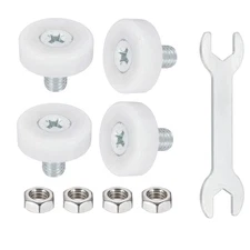 19 mm Drawer Rollers Wheel Cabinet with Screw Wrench for Drawers, 4 Pcs