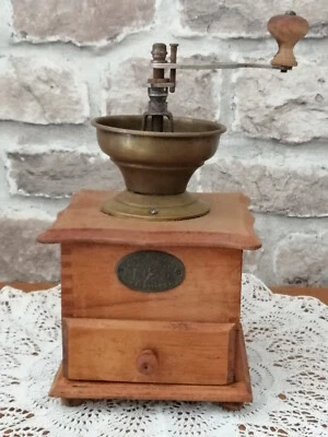 MOULIN À CAFÉ MANUEL ANCIEN ID VERVIERS ANTIQUE COFFEE GRINDER - Photo 1/4