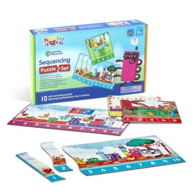 Learning Resources Zahlenblöcke Sequenzierung Puzzle Set