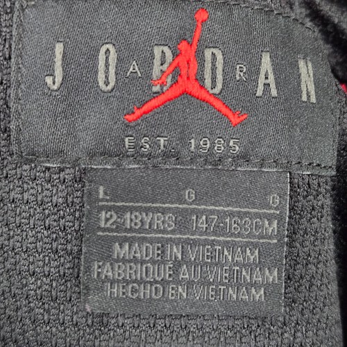 Air Jordan Boys Jacket Large Red Windbreaker Hooded Logo Jumpman Embroidery READ - Picture 11 of 13