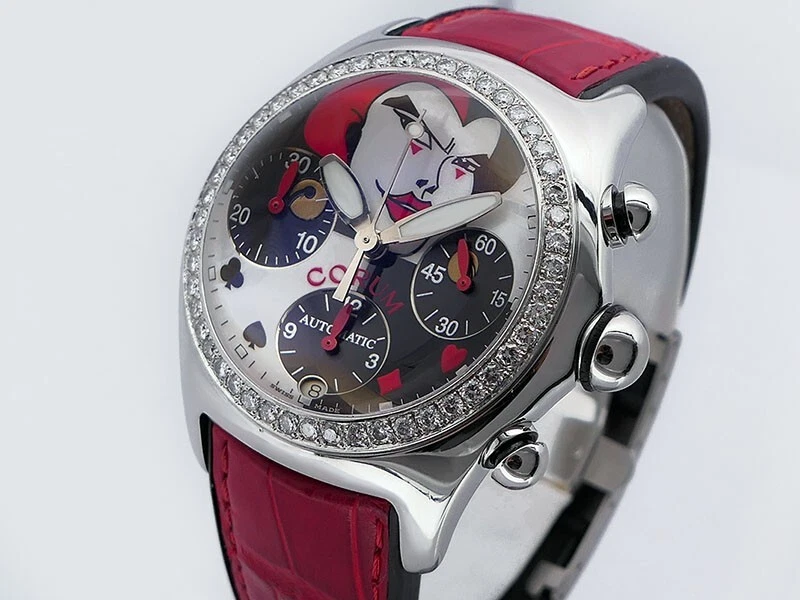 Juego de cronógrafo Corum Bubble Joker 285.240.20 diamantes LTD 45mm $13,950