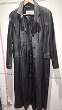 Gorgeous Gapelle Black Leather Jacket -size Uk 18 Express Shipping