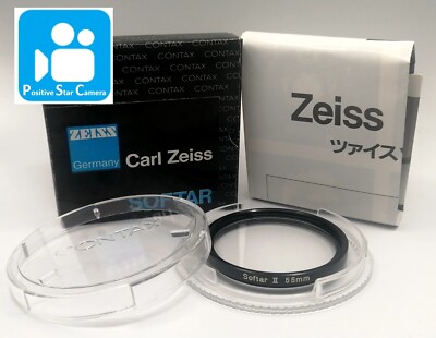  VIDEO  Unused  Contax Carl Zeiss 55mm Softar II Lens Filter From JAPAN