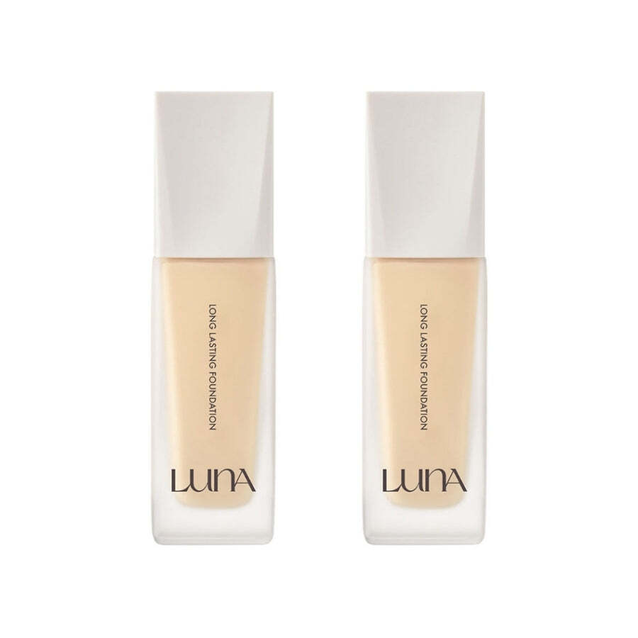 ファンデーション LUNA Long Lasting Foundation 21 Vanilla Luna Long Lasting Foundation No.21 Vanilla 30ml*2Pcs - FREE