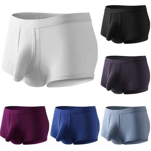 Separated Ball Pouch Mens Underwear Sport Boxer Shorts with Breathable