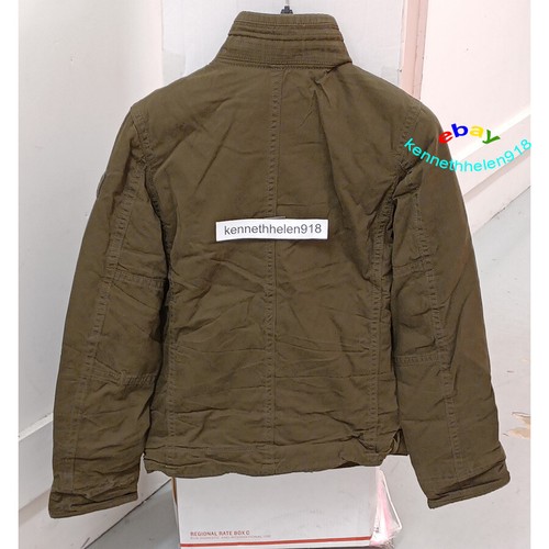 ABERCROMBIE & FITCH OUTDOOR JACKET COAT OLIVE GREEN MENS SIZE MEDIUM - Picture 3 of 11