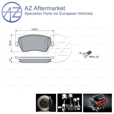 Fits Clio Kangoo Captur Micra Note Duster AZ Front Brake Pads Set