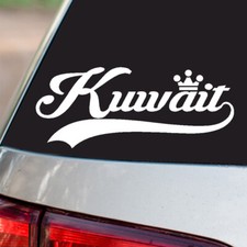 Kuwait Sticker Country Pride all sizes chrome and regular vinyl colors