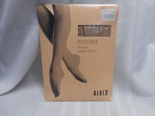 BLOCH ENDURA Footed Ladies Tights Lt Tan Size A Dance Wear