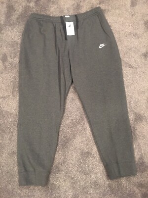 nike sportswear club fleece joggers charcoal heather