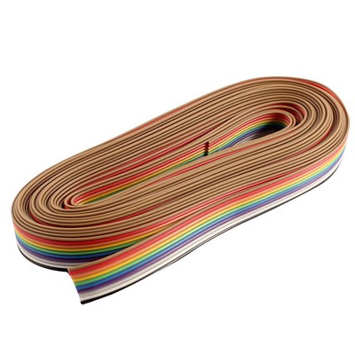 2 Rolls Computer Band Regenbogen Band Pin Pitch Band Kabel Flach Band Kabel