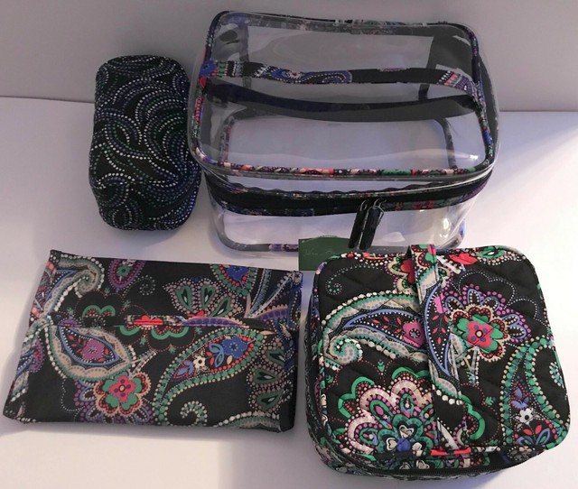 vera bradley travel cosmetic set