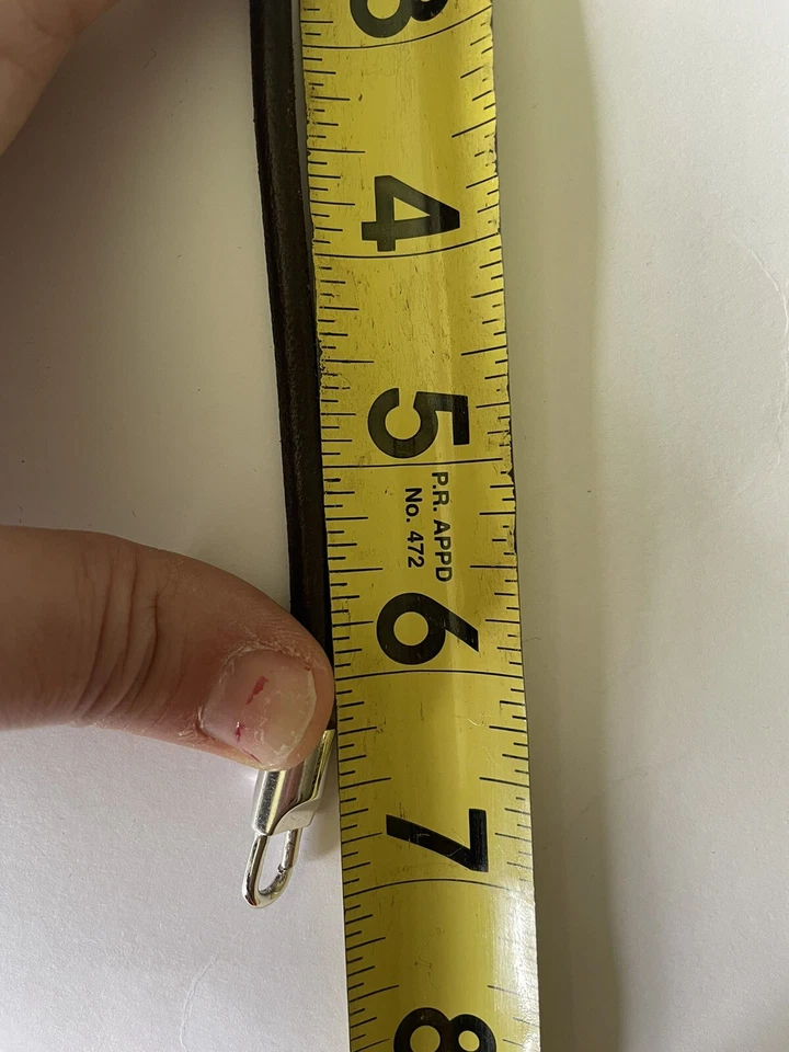 Pulsera de cuero con etiqueta inicial plateada de Bronzo Italia letra M Foto 4 de 4