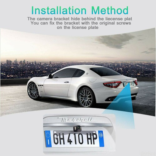 5'' Rear View Monitor License Plate Backup Reversing Camera 6 LED Night Vision - Picture 9 of 12