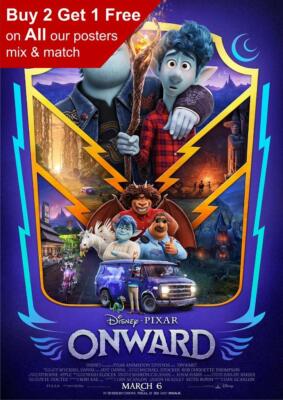 Onward 2020 Movie Poster A5 A4 A3 A2 A1 UK