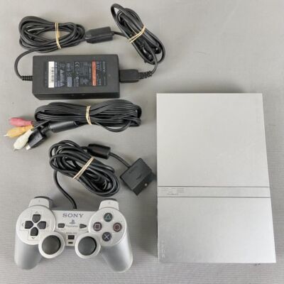 PlayStation2 - PS2シルバー薄型➕ソフト13本セット PlayStation2 SCPH-75000 SSS（サテンシルバー） │ レトロ