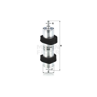 Kraftstofffilter MANN-FILTER WK 6003 für VAG