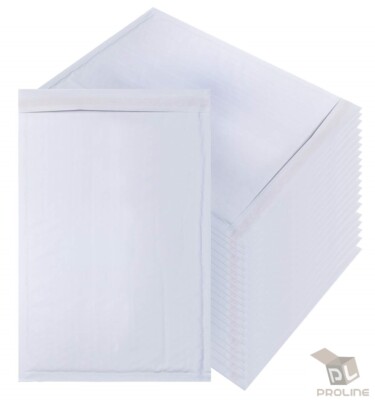 10 #2 White Kraft Bubble Padded Envelopes Mailers 8.5x12 (Inner Size 8.5x11)