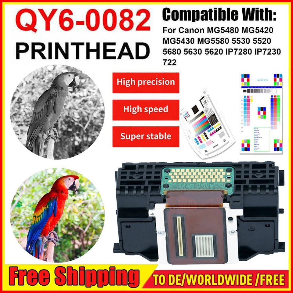 Profi Druckkopf Mehrfarbig Für Canon QY6-0082 IP7250 MG5450 MG5550 MG5650 MG5750 - Bild 2 von 4